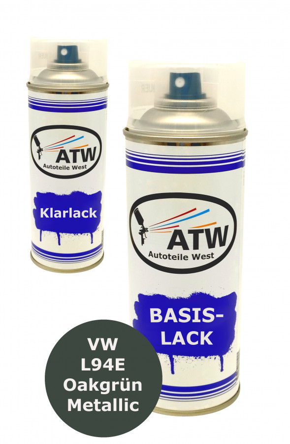 Autolack für VW L94E Oakgrün Metallic +400ml Klarlack Set
